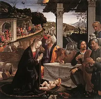 Adoration des bergers, 1485,chapelle Sassetti.