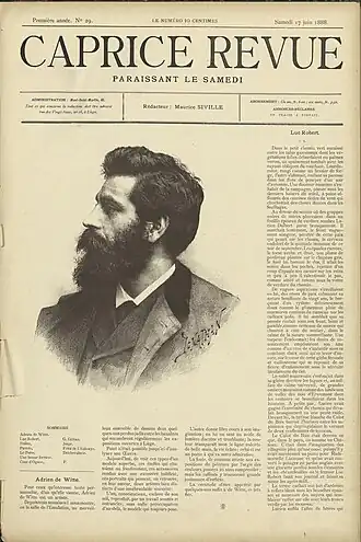 Première page de Caprice Revue nº29 du 17 juin 1888.