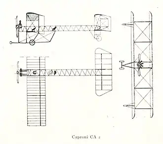 vue en plan de l’avion