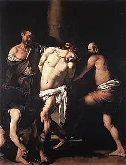 La Flagellation du Christ'par le Caravage, 1607musée de Capodimonte, Naples