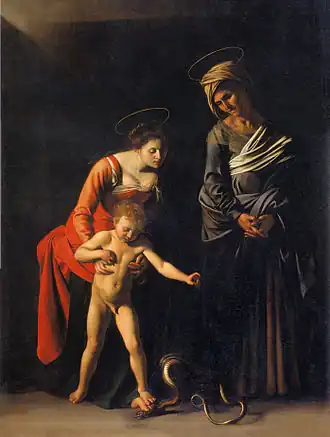 La Madone des palefreniers (1605/1606), Galerie Borghèse, Rome.