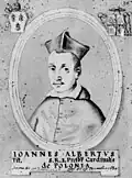 Cardinal Jean-Albert Vasa, vers 1632, Bibliothèque apostolique vaticane.