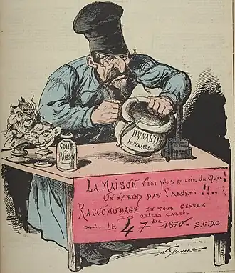 Caricature de Napoléon III (1880)