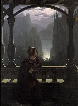 Ritterschloss im Mondschein (Château de chevalier au clair de lune, 1817)