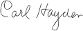 Signature de Carl Hayden