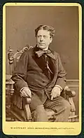 L'acteur Carl Mittell&nbsp;(de), vers 1877.