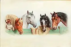 Un chien et quatre chevaux (sans date)