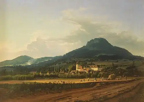 Liběšice, par Carl Robert Croll(milieu du XIXe siècle).