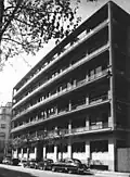 Immeuble via dei Giardini 7, Milano, 1947-49, C. De Carli con A. Carminati.
