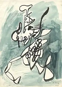 Figura lunar (1932-1933), dessin sur papier, coll. part.