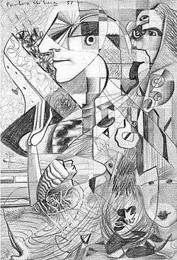 Nuevos caminos (1935), dessin sur papier, coll. part.