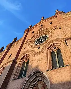 Détail de la façade.