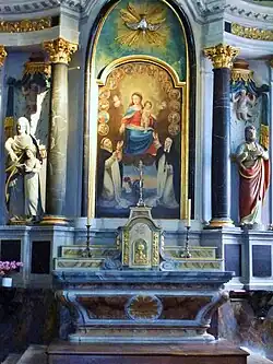Autel et retable du Rosaire.