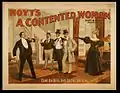 Affiche du film A Contented Woman (vers 1897) : film écrit pour elle, par son mari