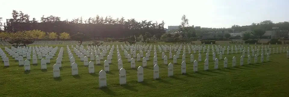 Carré C musulman à la nécropole nationale de la Doua.