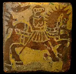 Carreau médiéval. XIIIe – XVe siècleMusée d'art et d'archéologie de Laon