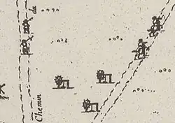 Idem. Treuils de levage à proximité du chemin du Bourg la Reyne.