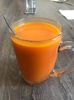 Jus de carottes.