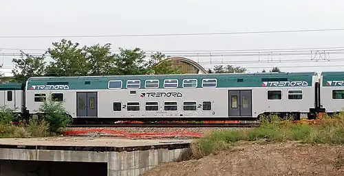 Voitures à étage des rames Vivalto