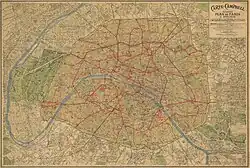 Paris chemins de fer et métropolitain, 1916.