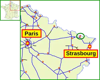 Carte de la route.