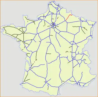 Carte de la route.
