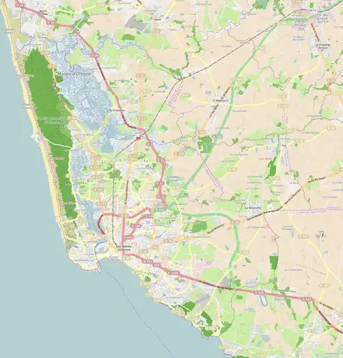 Voir sur la carte administrative des Sables-d'Olonne