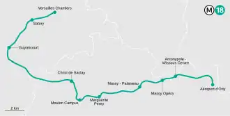 Voir la carte de la ligne.