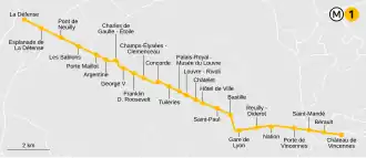 Voir la carte de la ligne.