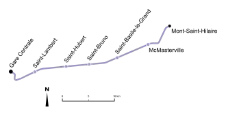 Voir la carte de la ligne.