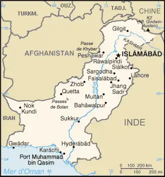 Description de l'image Carte Pakistan.png.
