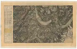 Carte d'état-major de 1866, échelle 1/40&nbsp;000, département de la Haute-Savoie, près de Chamonix, en très haute résolution.