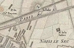 Carte des Chasses du Roi, XVIIIe.