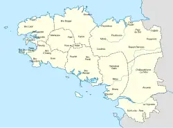 37 terroirs placés sur la carte de la Bretagne historique.