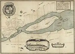 Carte du gouvernement de Québec levée en l'année 1709