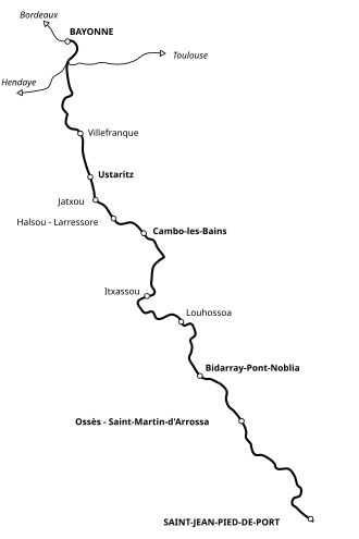 Voir la carte de la ligne.