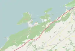 Carte de la région du parc national du Bic