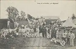 Camp militaire de la Riolante (carte postale de Paul Testart).