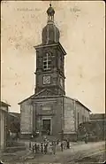Carte postale ancienne de Paul Testart, montrant l'église.