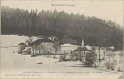 L'ancien château et la chapelle(carte postale Adolphe Weick.).