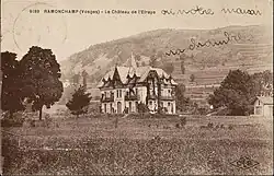 Le Château de l'Etraye entre 1880 et 1945.