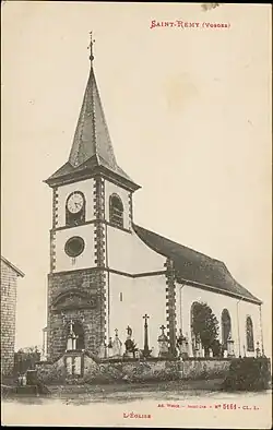 L'église(carte postale Adolphe Weick).