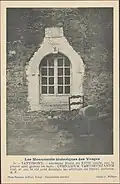 Ancienne carte postale représentant l'école de Tantimont.