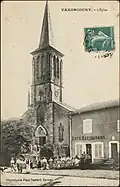 L'église Saint-Martin(carte postale Paul Testart), entre 1880 et 1945.