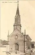 L'église paroissiale Saint-Gurval (carte postale).
