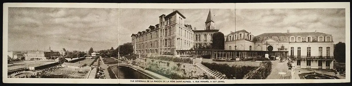 Vue générale de la Maison de la Mère Saint-Alfred, 6 rue Minard à Issy.