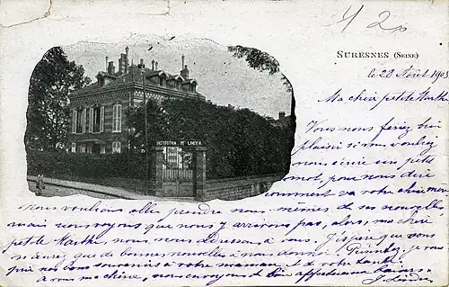 Institution Linder, alors établissement pour jeunes filles,.