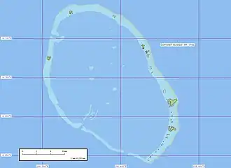 Carte de l'atoll