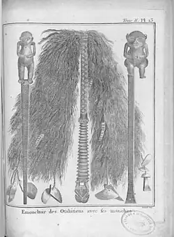 Émouchoir des O-Tahitiens avec ses manches