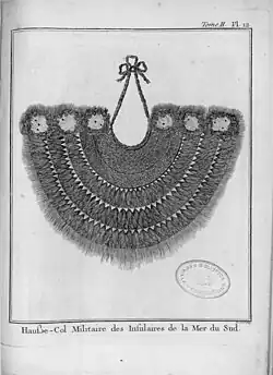 Hausse-col militaire des insulaires de la Mer du Sud